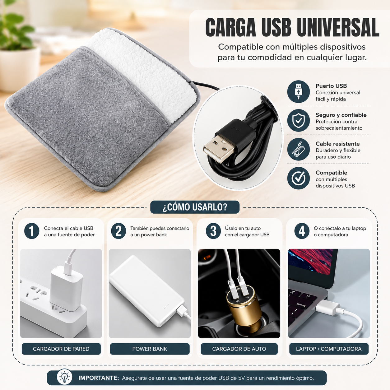 WarmNest " Almohadilla Térmica de confort