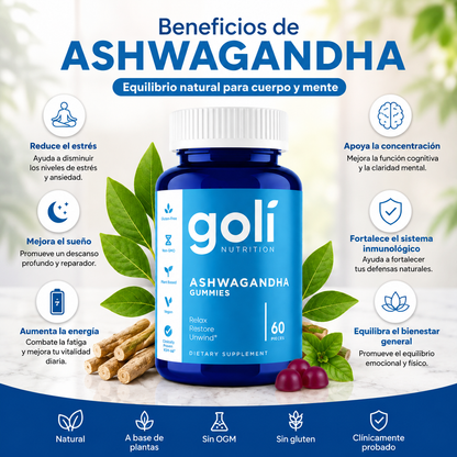 Goli gomitas de Ashwagandha