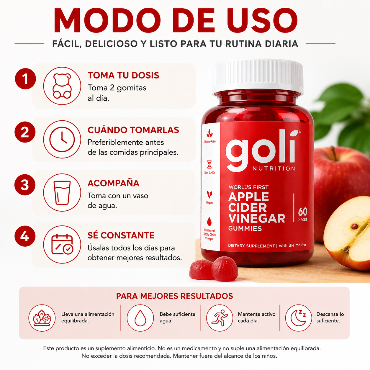 Goli Gomitas con Vinagre de manzana